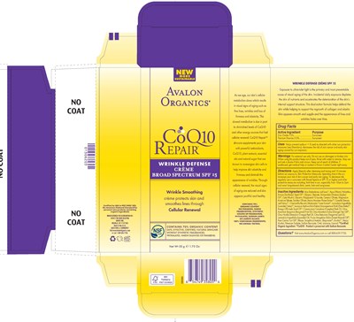 image of carton label - AV3580501 COQ10 Repair Wrinkle Defense Creme SPF15 carton label